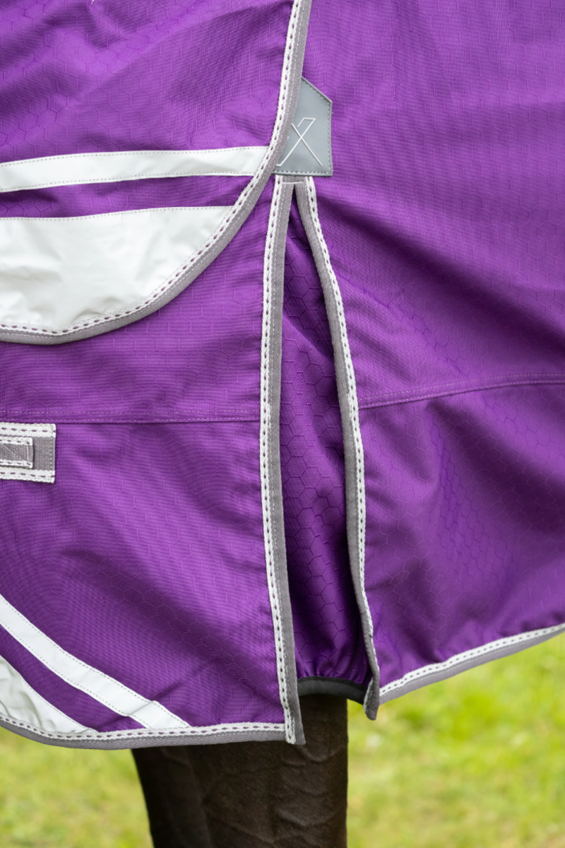 DefenceX Shield 100g Turnout Rug With Detachable Neck -  Purple-4