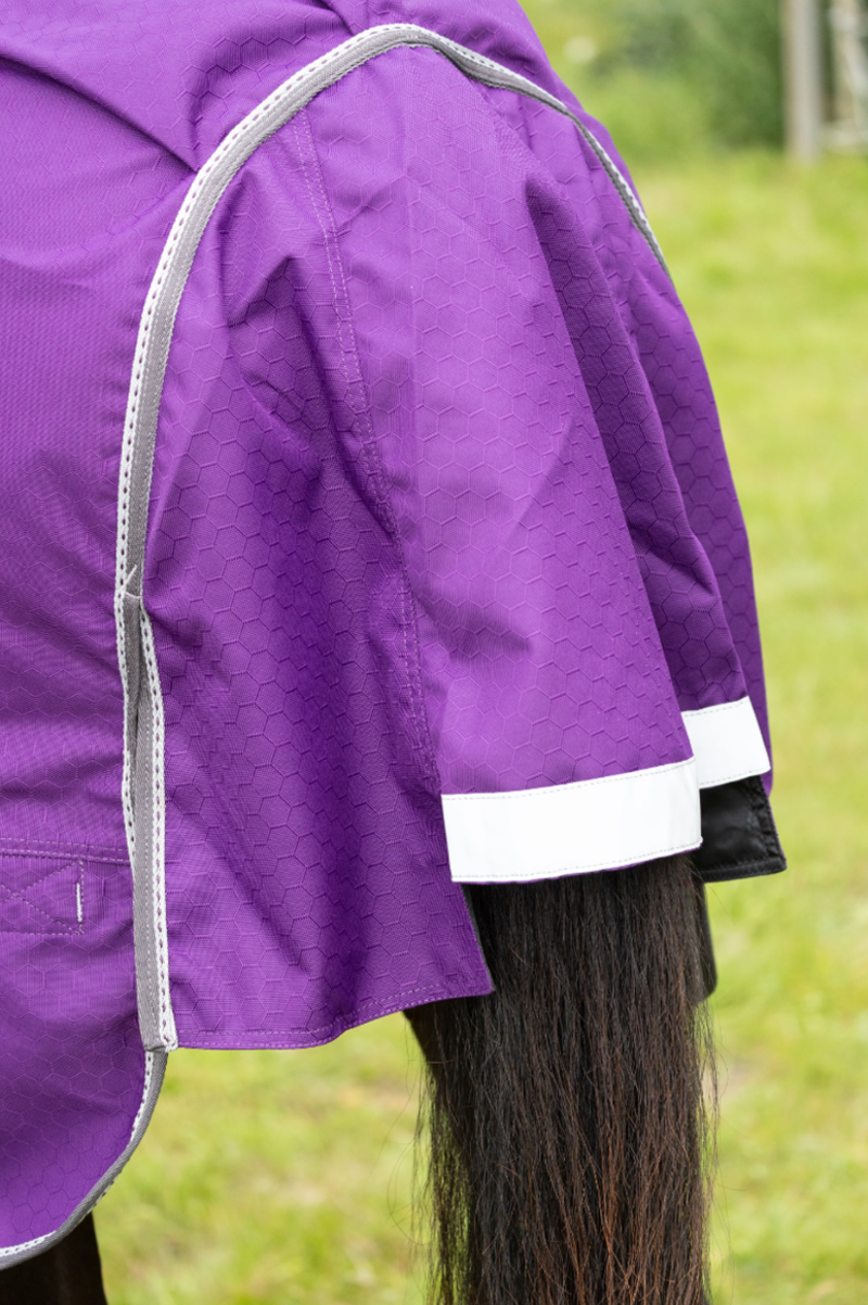 DefenceX Shield 100g Turnout Rug With Detachable Neck -  Purple-5