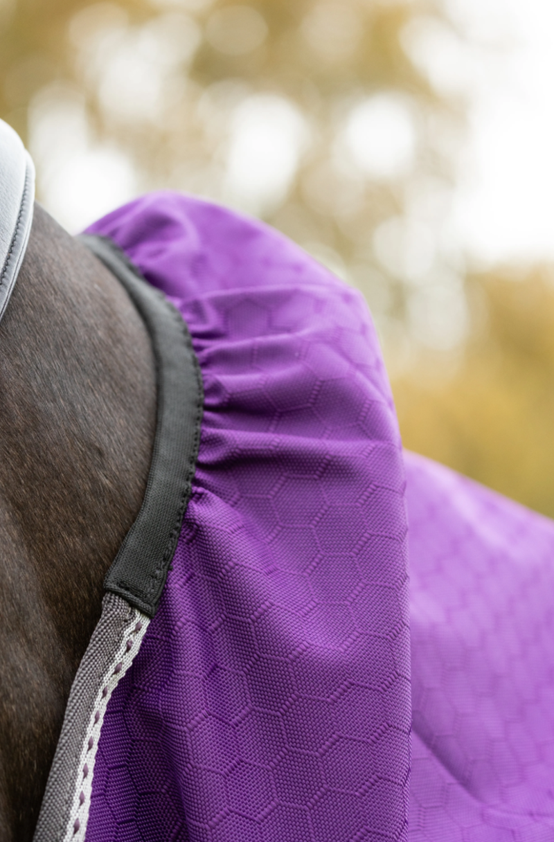 DefenceX Shield 100g Turnout Rug With Detachable Neck -  Purple-2