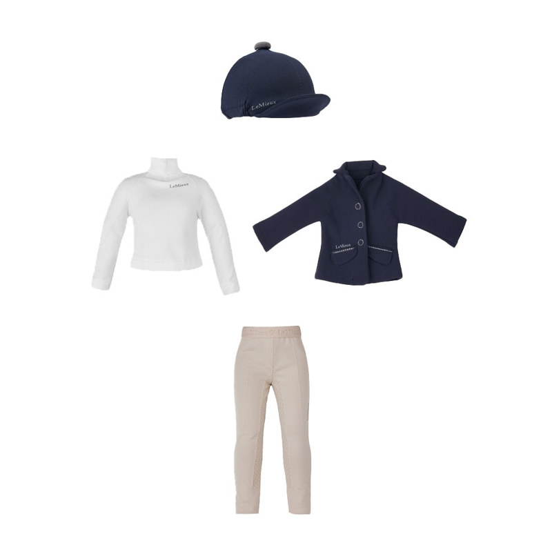 LeMieux Toy Rider Competition Outfit - Navy/Stone-1