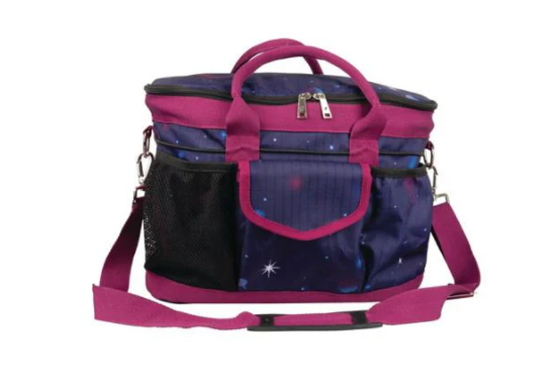 Hy Equestrian Out Of This World Grooming Bag - Navy/Magenta 