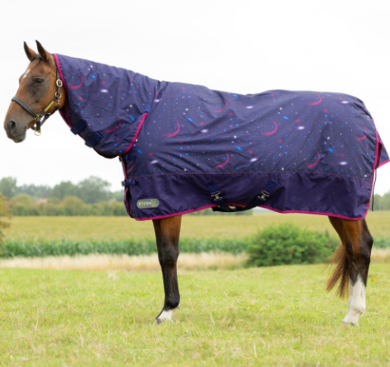 StormX Original Out Of This World 200 Combi Turnout Rug - Navy/Magenta-1
