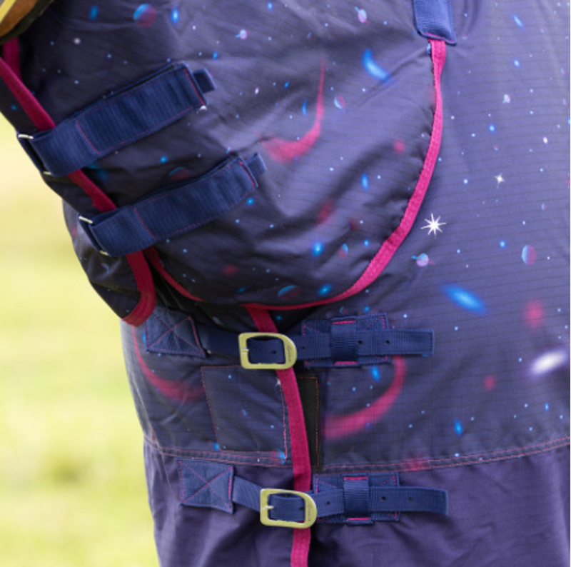 StormX Original Out Of This World 200 Combi Turnout Rug - Navy/Magenta-2