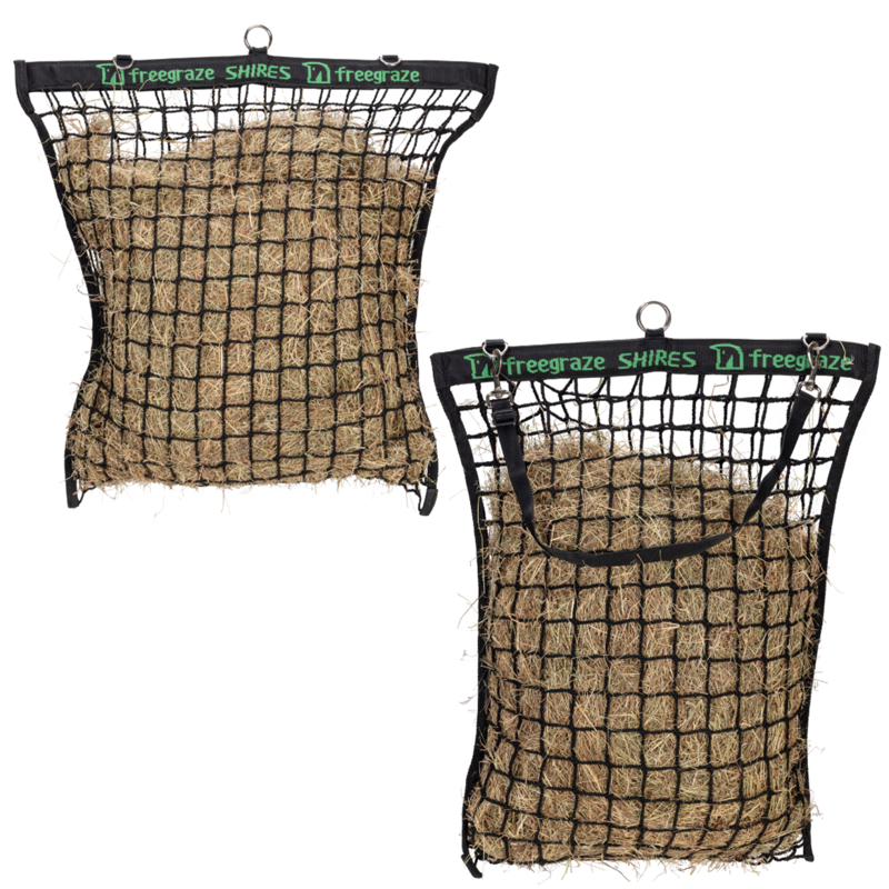 Shires FreeGraze Deluxe Hay Net - Black-2