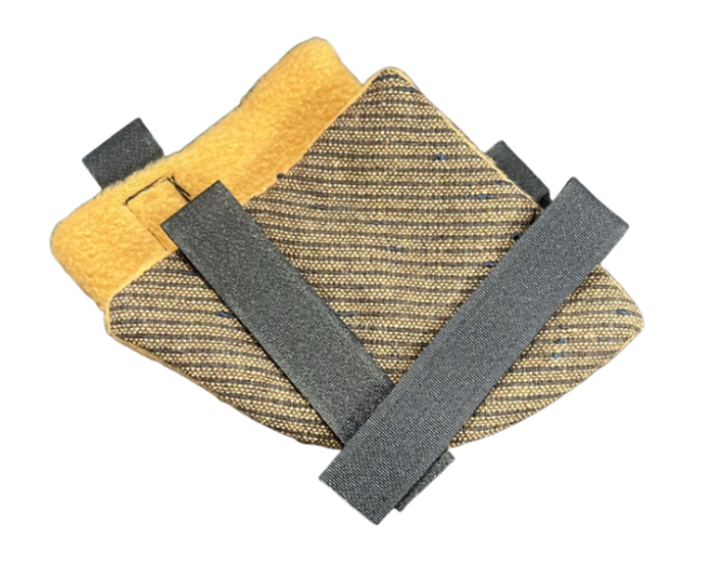 Cosy Ears Ear Warmer by Dizzy Dora - Brown Stripe-1