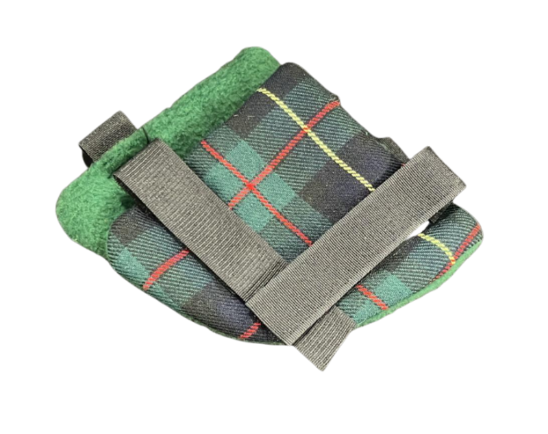 Cosy Ears Ear Warmer by Dizzy Dora - Green Check-1