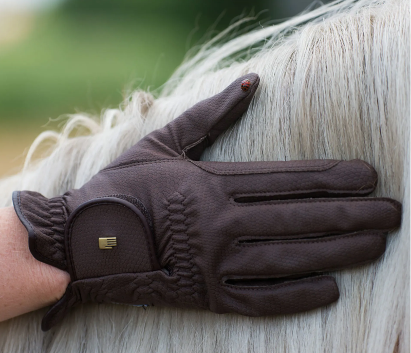 Roeckl Roeck-Grip Adults Riding Gloves - Mocha Brown -1