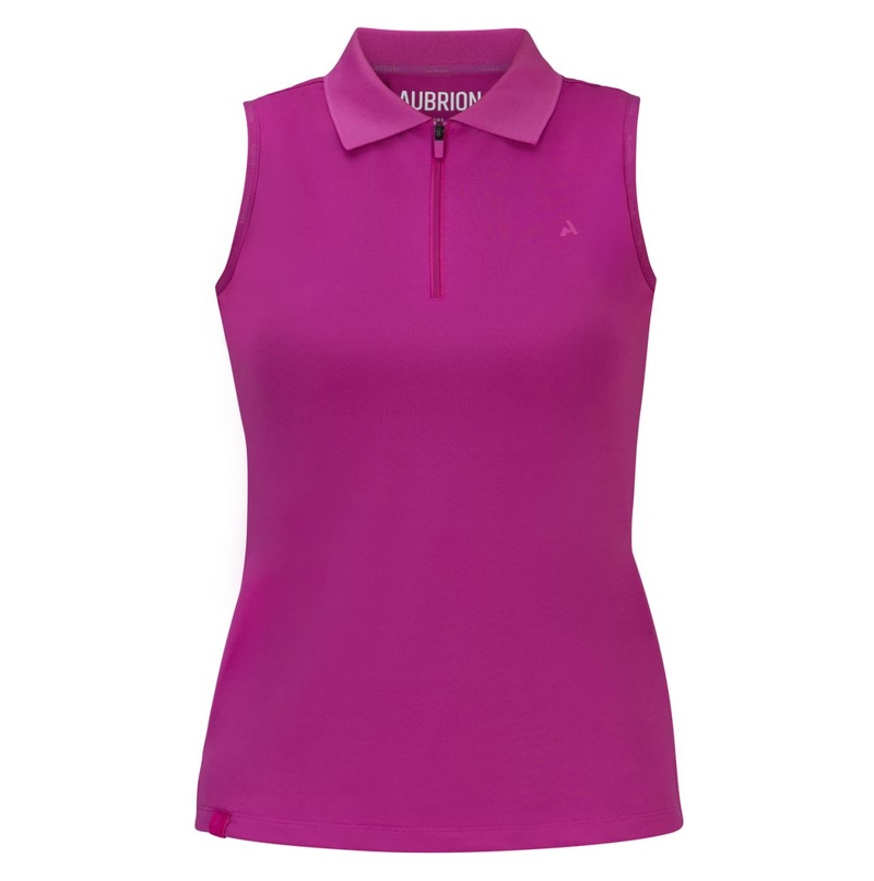 Shires Aubrion React Women's Sleeveless Tech Polo - Fuchsia