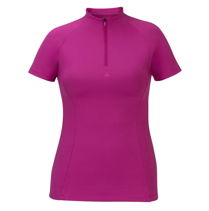 Shires Aubrion React Women's Short Sleeve Base Layer - Fuchsia