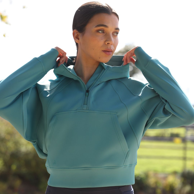 Shires Aubrion React Women's Quarter Zip Hoodie - Haze