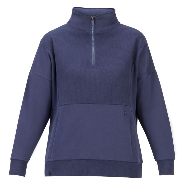 Shires Aubrion React Women's Quarter Zip Sweater - Midnight