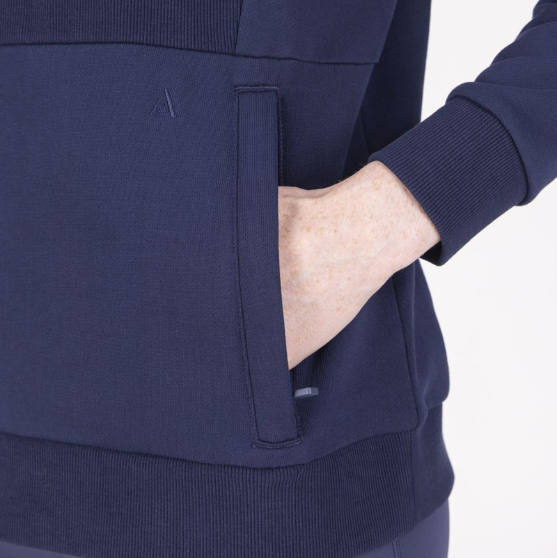 Shires Aubrion React Women's Quarter Zip Sweater - Midnight-2