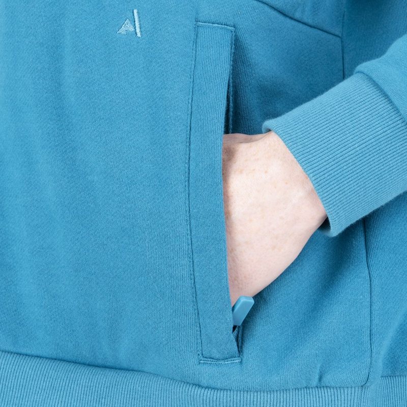 Shires Aubrion React Women's Quarter Zip Sweater - Kingfisher-3