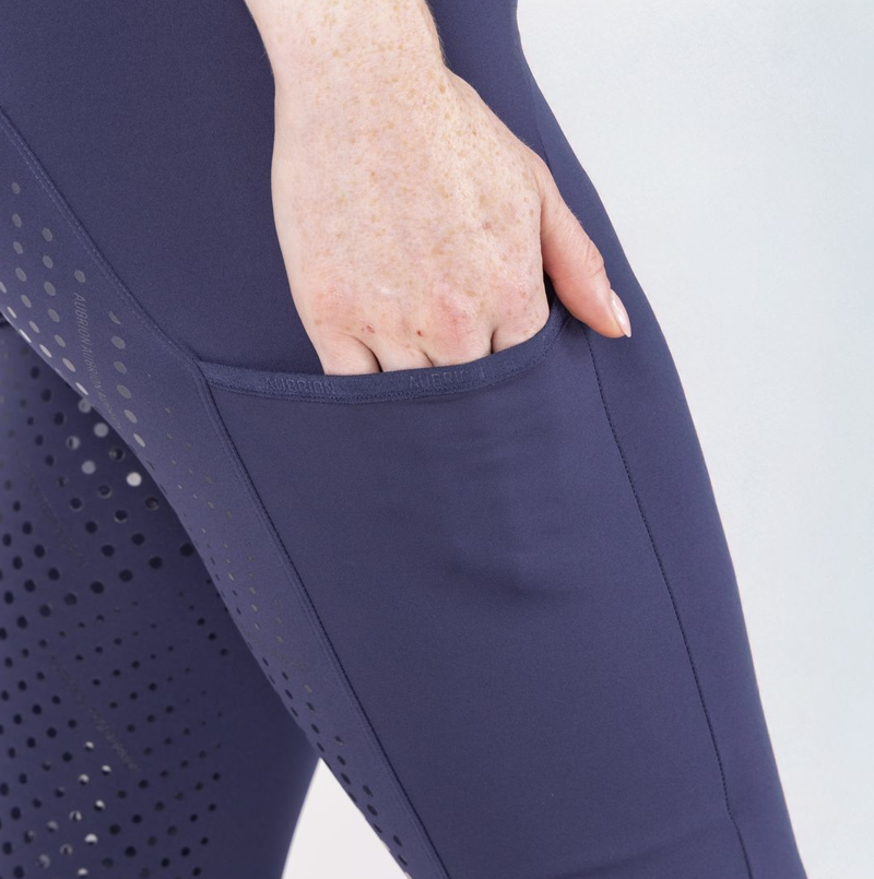 Shires Aubrion React Women's Sculpt Riding Tights - Midnight-1