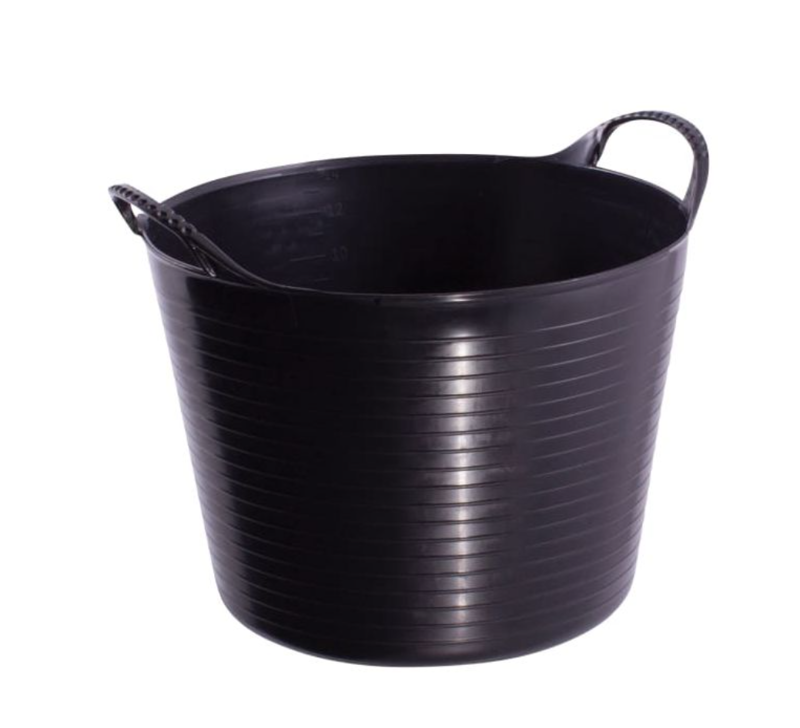 Red Gorilla Flexible Large Tub 38L - Black