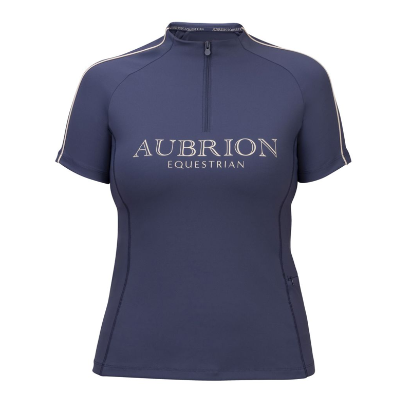 Shires Aubrion Equestrian Women's Short Sleeve Base Layer - Midnight