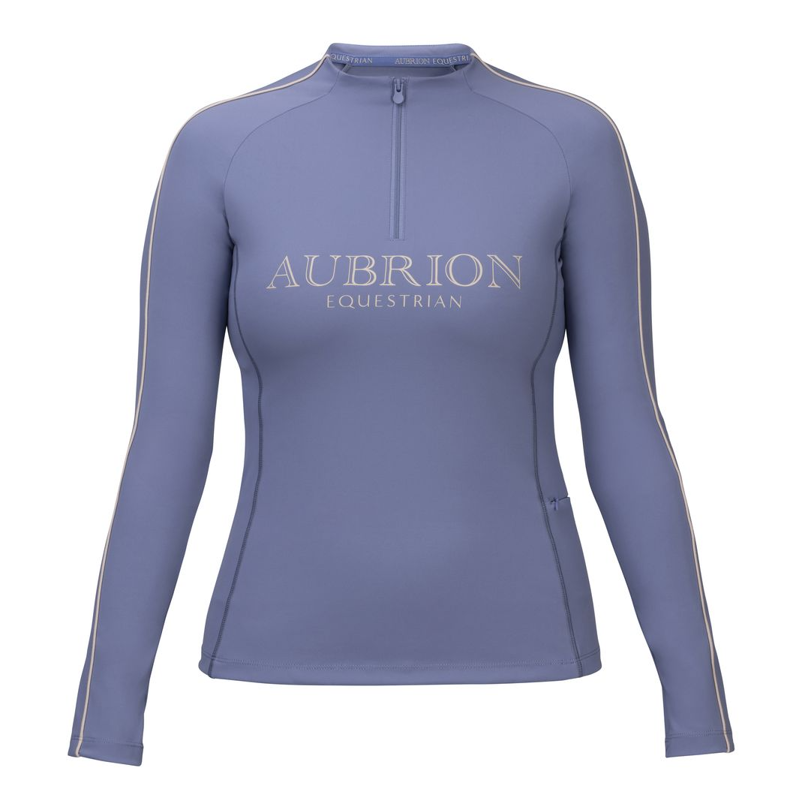 Shires Aubrion Equestrian Women's Long Sleeve Base Layer - Storm