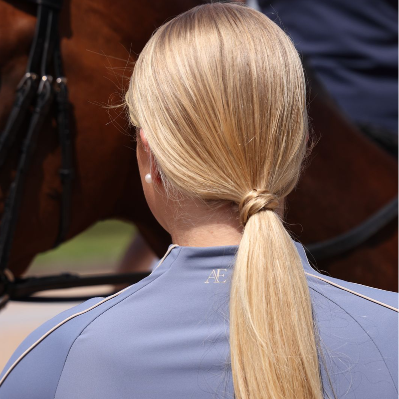 Shires Aubrion Equestrian Women's Long Sleeve Base Layer - Storm-2