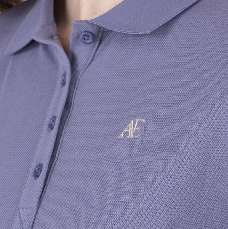 Shires Aubrion Equestrian Women's Short Sleeve Polo - Storm -2