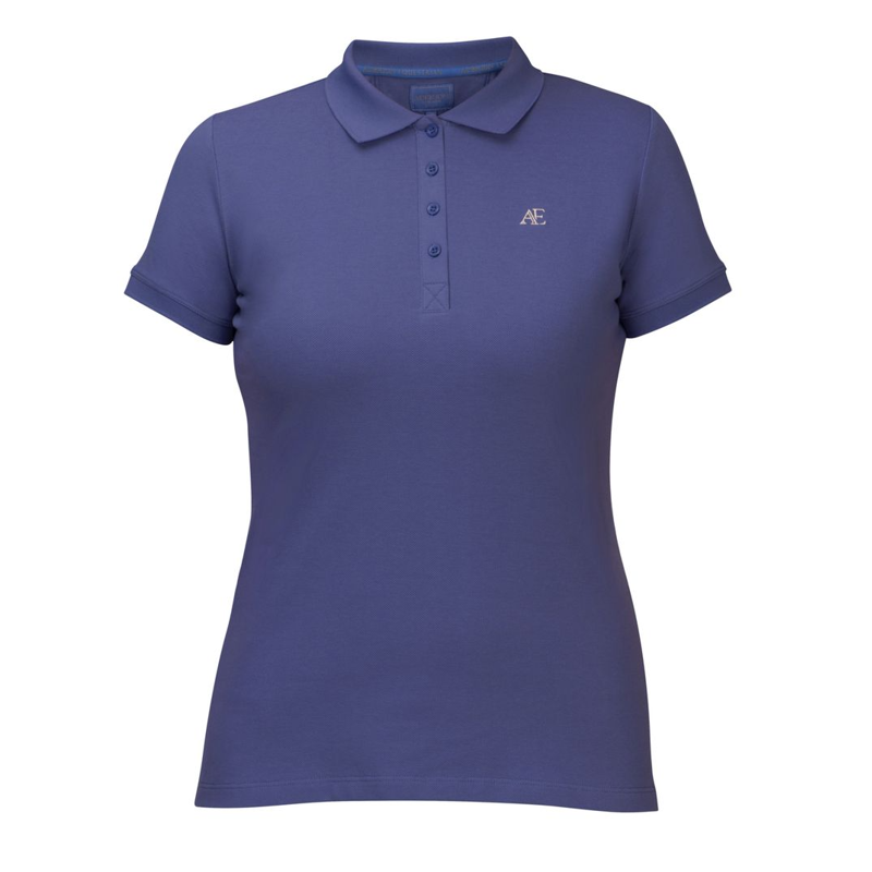 Shires Aubrion Equestrian Women's Short Sleeve Polo - Midnight