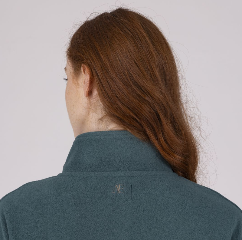 Shires Aubrion Equestrian Women's Quarter Zip Fleece - Thyme -1