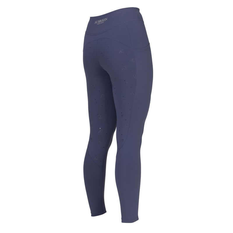 Shires Aubrion Equestrian Women's Riding Tights - Midnight-1