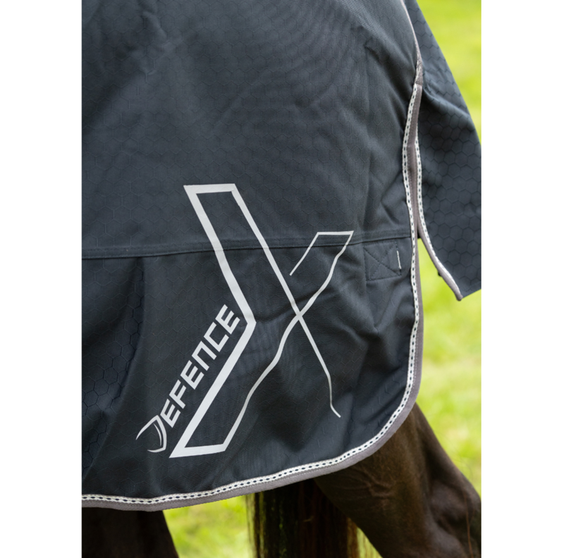 DefenceX Shield 200g Turnout Rug With Detachable Neck - Navy-7