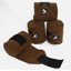 W-Horse LPW01 Fleece Bandages - 4 M X 4 Pack Brown