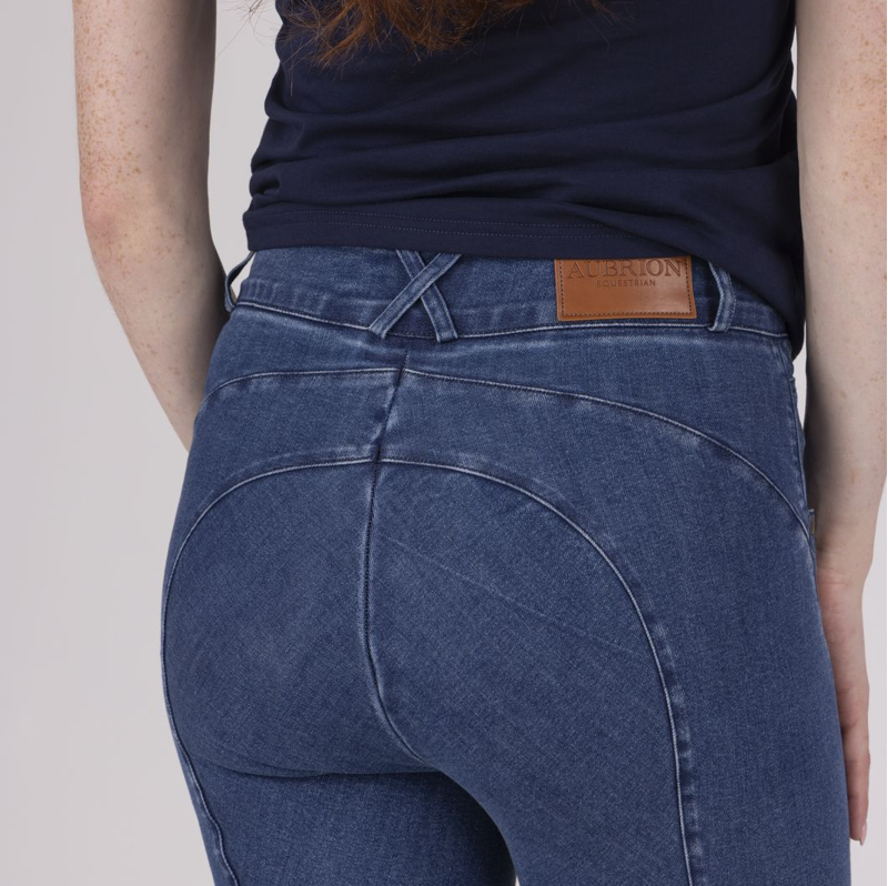 Aubrion Equestrian Ladies Jeans - Denim-3