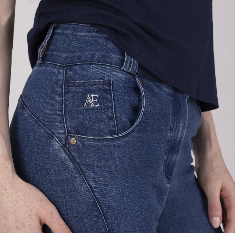 Aubrion Equestrian Ladies Jeans - Denim-4