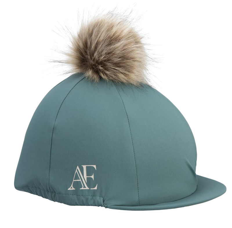 Shires Aubrion Equestrian Hat Cover - Thyme