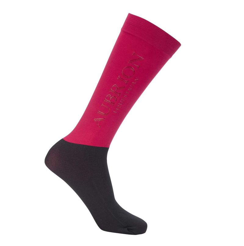 Aubrion Equestrian Junior Socks - Dewberry