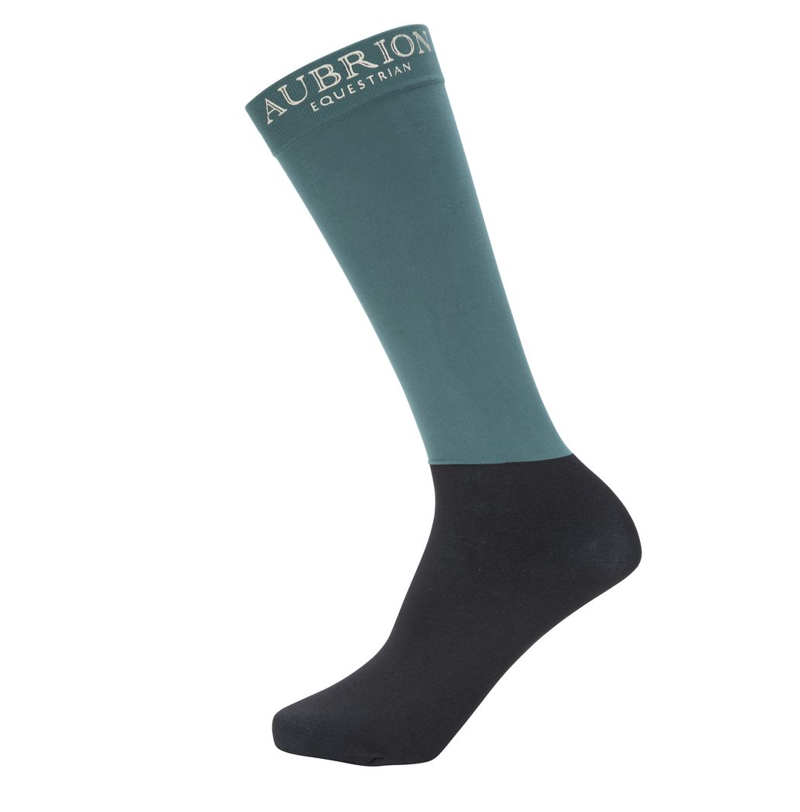 Shires Aubrion Equestrian Junior Socks - Thyme-2