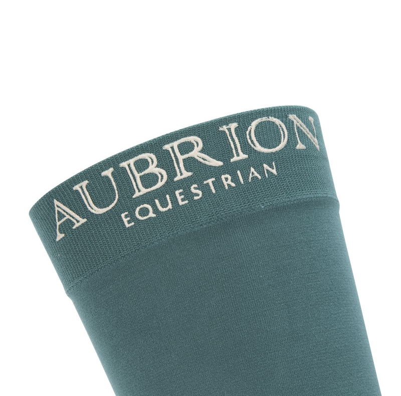Shires Aubrion Equestrian Junior Socks - Thyme-1