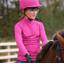 Shires Aubrion React Junior Long Sleeve Base Layer - Fuchsia