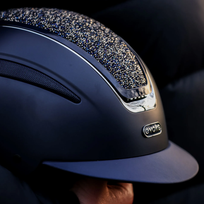 Evoke Callisto Classic Peak Helmet - Navy Crystal-3