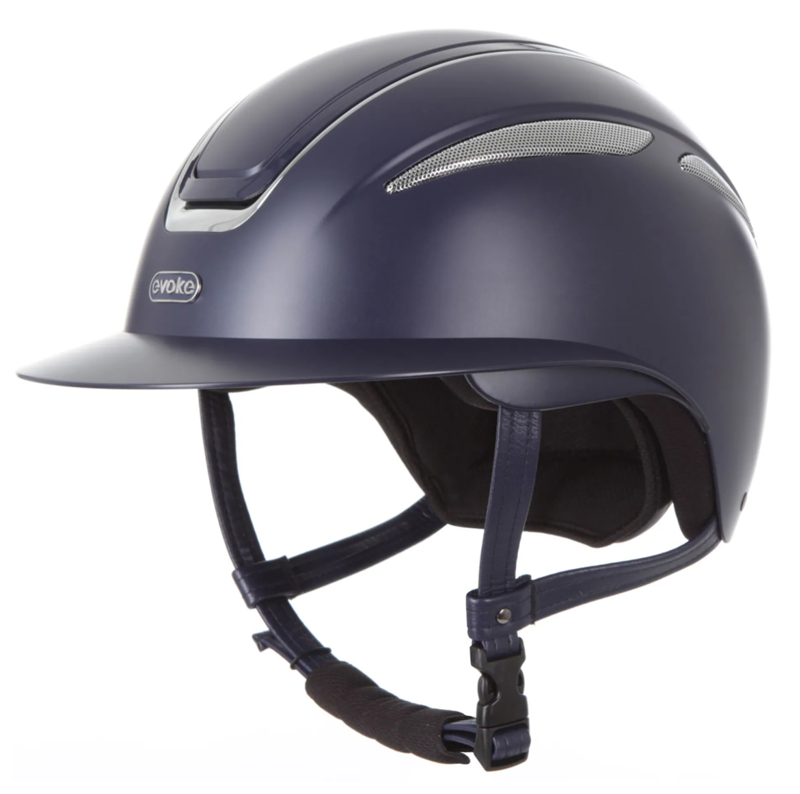 Evoke Callisto Wide Peak Helmet - Navy/Chrome-1
