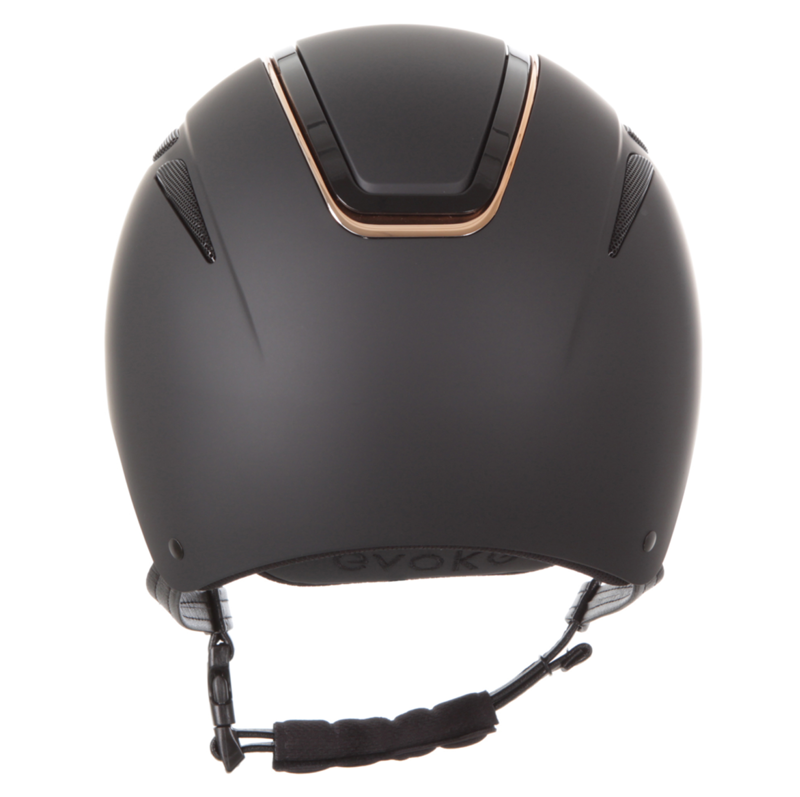 Evoke Callisto Classic Peak Helmet - Black/Rose Gold-2