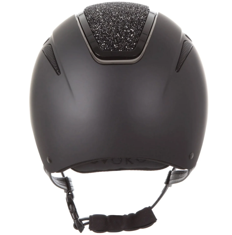 Evoke Callisto Classic Peak Helmet - Black/Crystal-2