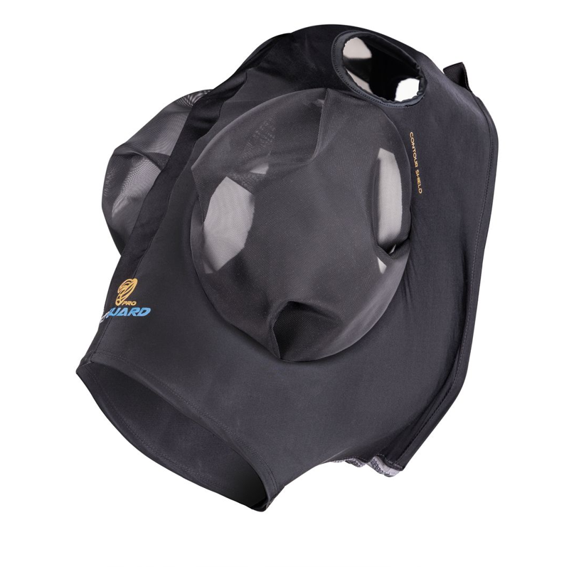 Shires FlyGuard Pro Stretch Fly Mask With Ear Holes - Jet