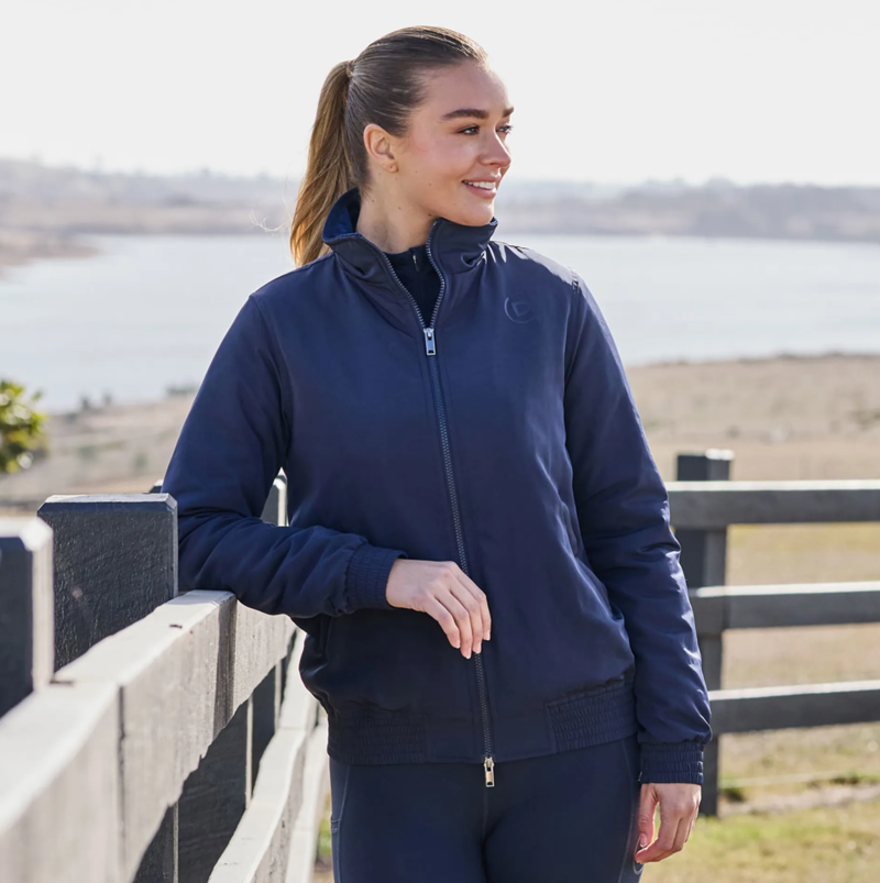 Dublin Zip Through Blouson Ladie's Team Jacket - Navy-1