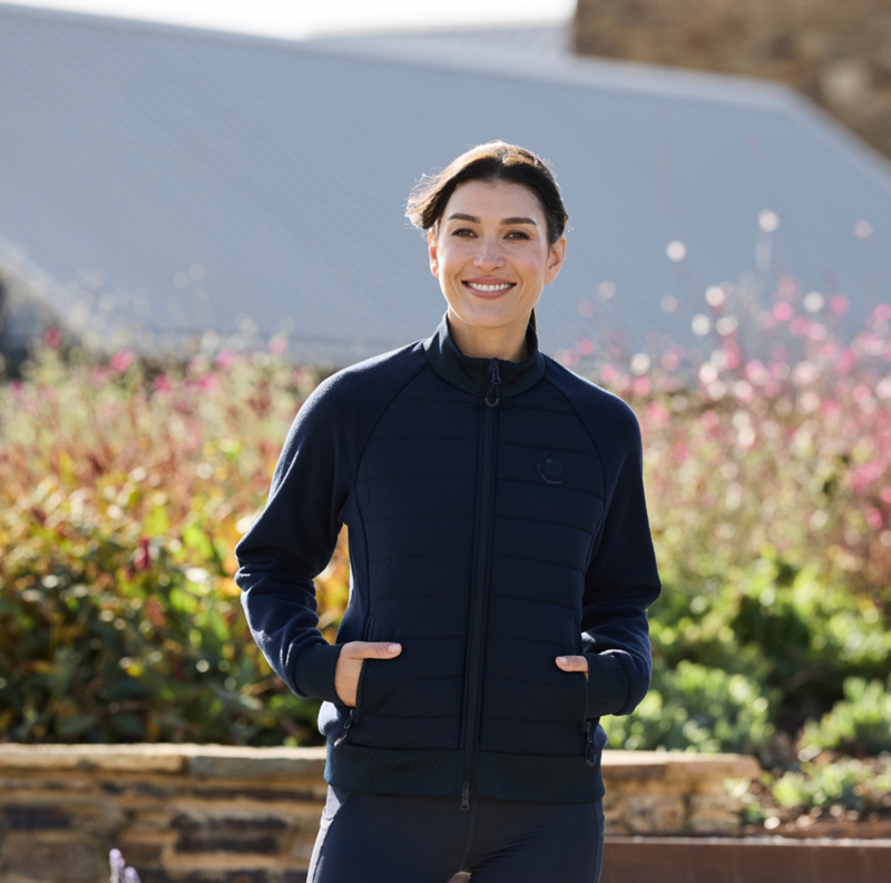 Dublin Insulated Ladies Hybrid Jacket - Navy-4