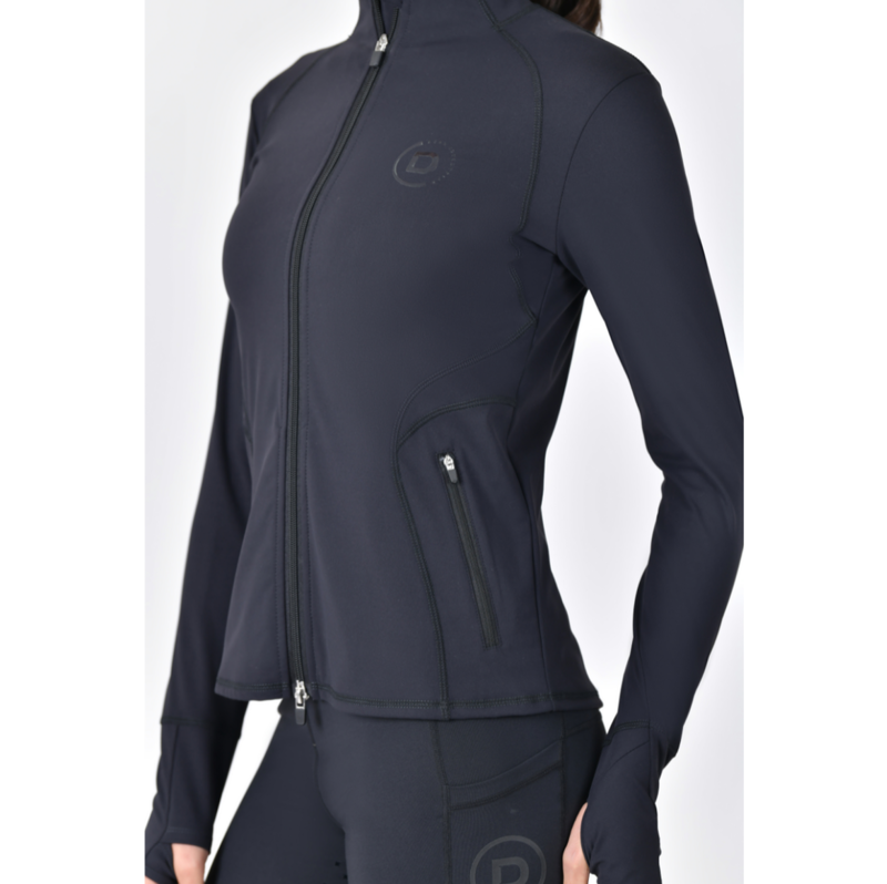 Dublin Versatile Ladies Fitted Zip Through Jacket - Black-1