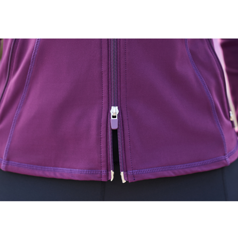 Dublin Versatile Ladies Fitted Zip Through Jacket Purple - Violet-4