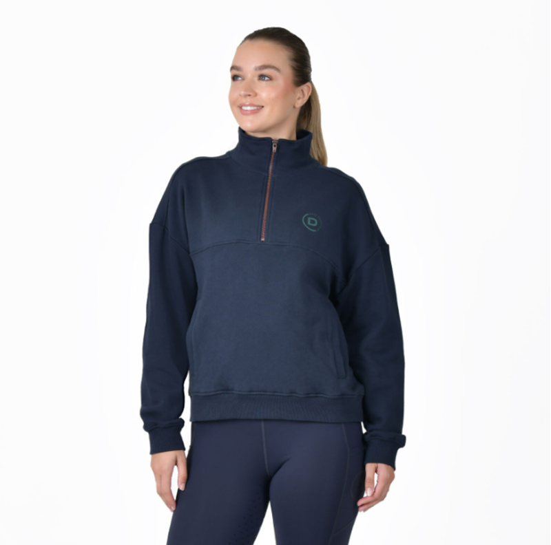 Dublin Quarter Zip Ladies Fleece Pullover - Navy