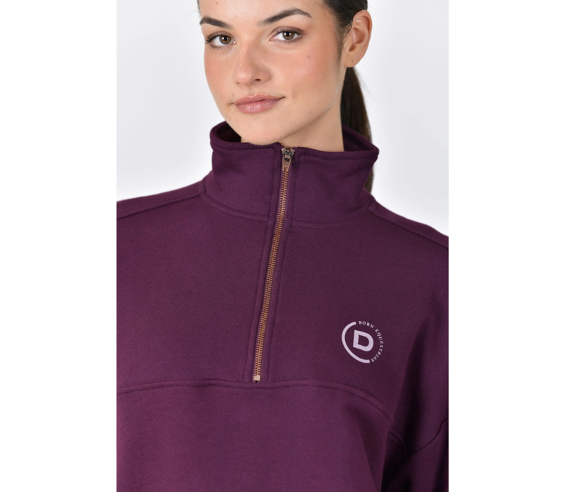 Dublin 1/4 Zip Ladies Fleece Pullover - Violet-1