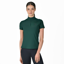 Dublin 1/4 Zip Ladies Breathable Short Sleeve Top - Dark Emerald Green