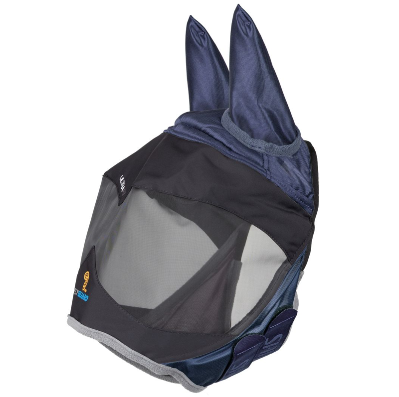 Shires FlyGuard Pro Deluxe Fly Mask With Ears - Navy