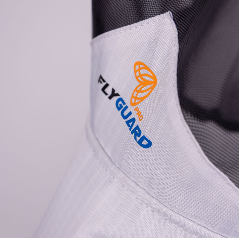 Shires FlyGuard Pro Sun Shade Fly Mask With Ears and Nose - White-3