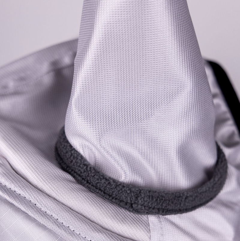 Shires FlyGuard Pro Sun Shade Fly Mask With Ears - White-3